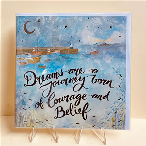 Whistlefish Greeting Card Courage And Belief 16x16cm